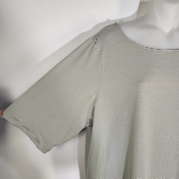 Denim & Co. BRRR Jersey Cool To Touch Boat Neck Elbow Sleeve Top Olive Green 2X - Picture 6 of 9